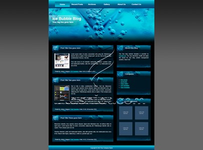 Ice Bubble - Free XHTML & CSS Template