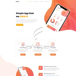 Lava Landing Page - Free HTML5 & CSS Template