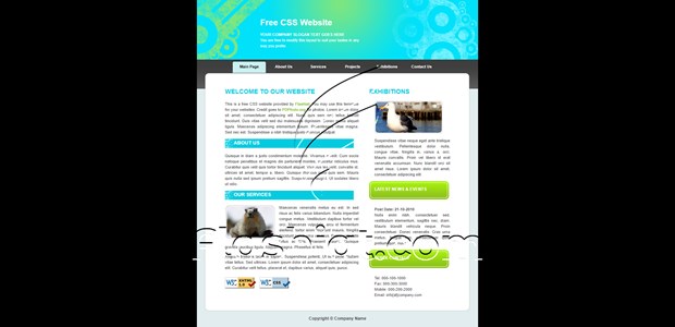 Light Blue - Free XHTML & CSS Template