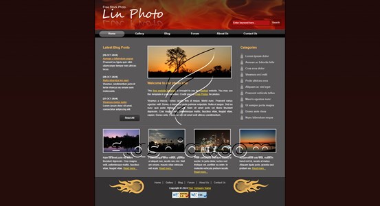 Lin Photo - Free XHTML & CSS Template