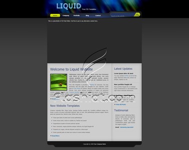 Liquid - Free XHTML & CSS Template