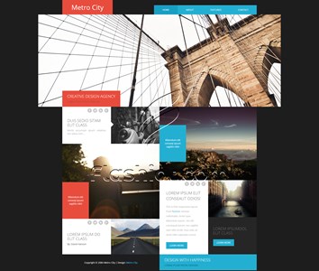 Metro City - Free HTML5 & CSS Template