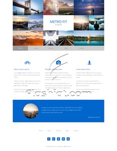 Metro Fit - Free HTML5 & CSS Template