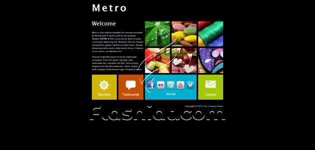 Metro - Free XHTML & CSS Template