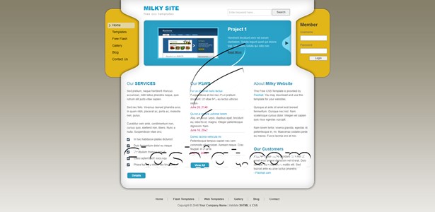 Milky - Free XHTML & CSS Template