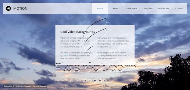 Motion - Free HTML5 & CSS Template