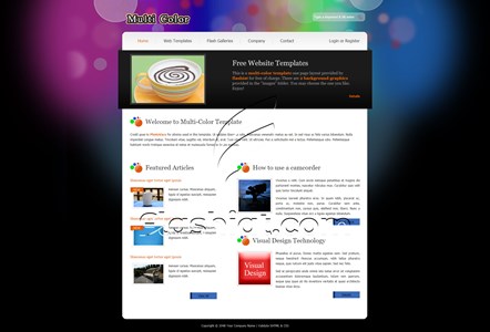 Multi Color - Free XHTML & CSS Template