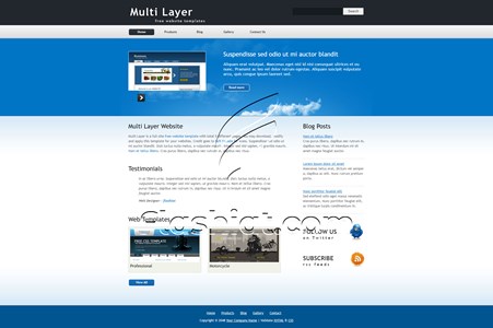 Multi Layer - Free XHTML & CSS Template