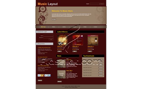 Music - Free XHTML & CSS Template