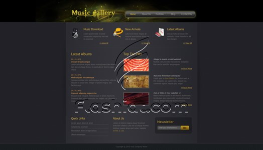 Music Gallery - Free XHTML & CSS Template