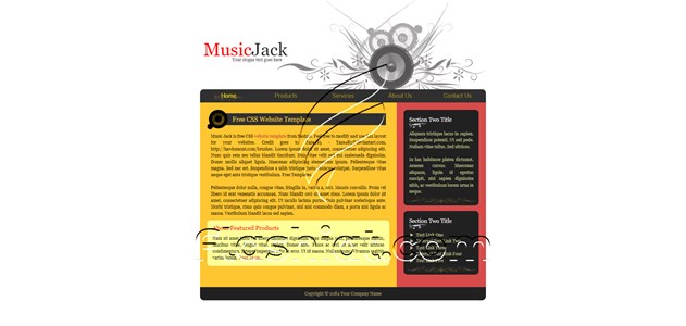 Music Jack - Free XHTML & CSS Template