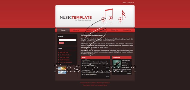 Music Note - Free XHTML & CSS Template