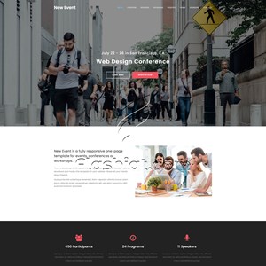 New Event - Free HTML5 & CSS Template
