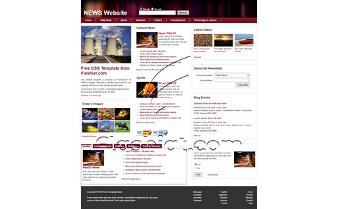 News - Free XHTML & CSS Template