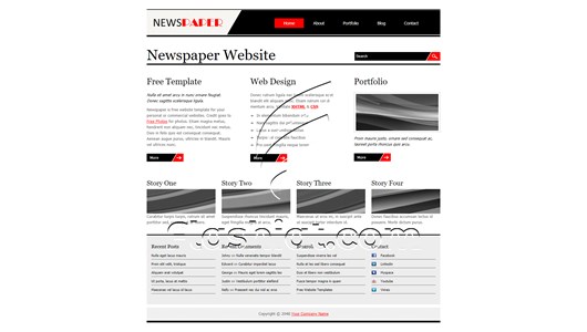 Newspaper - Free XHTML & CSS Template