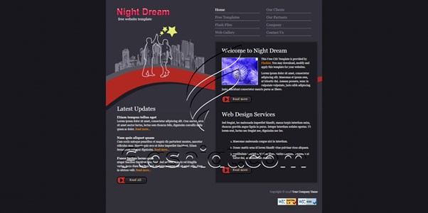 Night Dream - Free XHTML & CSS Template