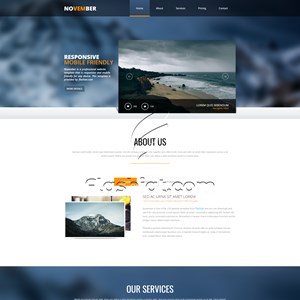 November - Free HTML5 & CSS Template