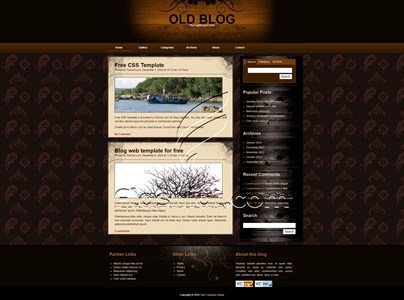 Old Blog - Free XHTML & CSS Template