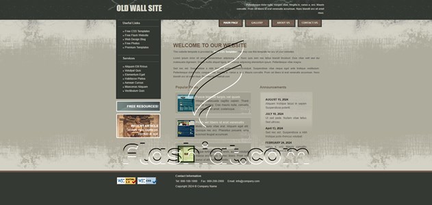 Old Wall - Free XHTML & CSS Template