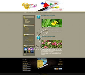 Paint Blog - Free XHTML & CSS Template