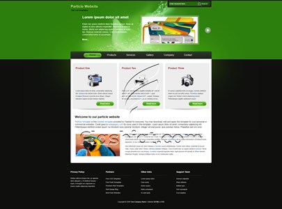 Particle - Free XHTML & CSS Template