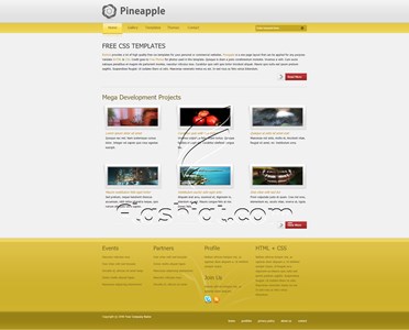 Pineapple - Free XHTML & CSS Template