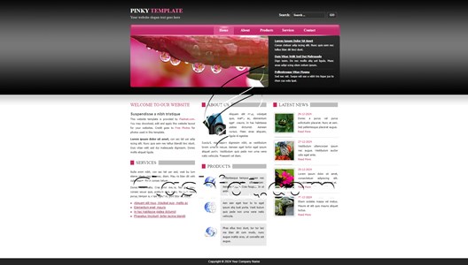 Pinky 2 - Free XHTML & CSS Template