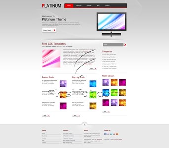 Platinum - Free XHTML & CSS Template