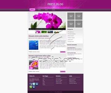 Press - Free XHTML & CSS Template