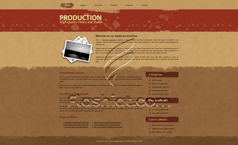 Production - Free XHTML & CSS Template