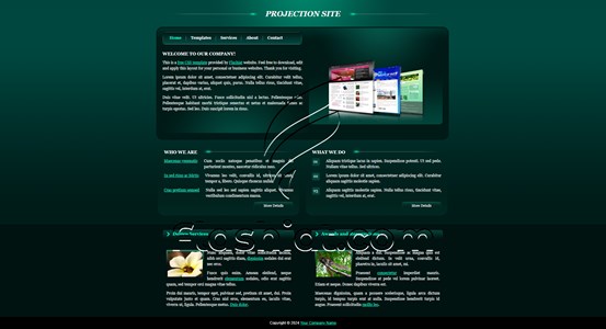 Projection - Free XHTML & CSS Template