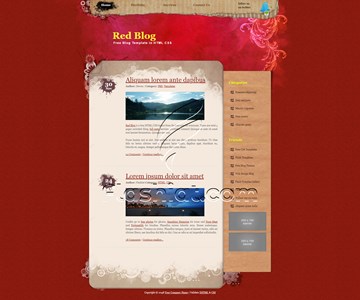 Red Blog - Free XHTML & CSS Template