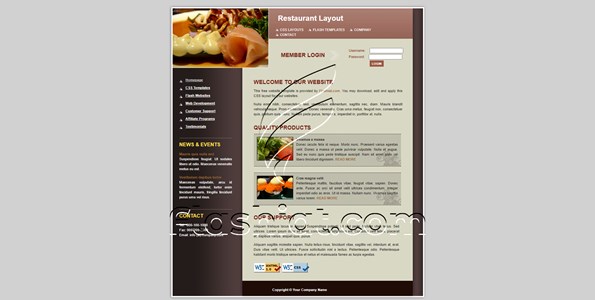 Restaurant - Free XHTML & CSS Template