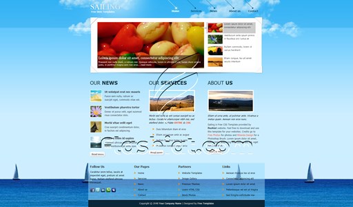 Sailing - Free XHTML & CSS Template