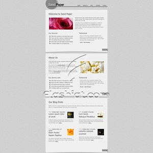 Sand Paper - Free XHTML & CSS Template