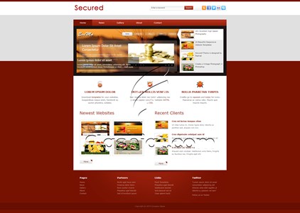Secured - Free XHTML & CSS Template