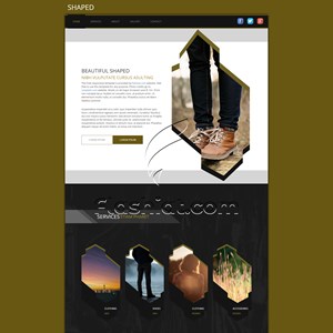 Shaped - Free HTML5 & CSS Template