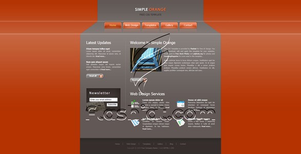Simple Orange - Free XHTML & CSS Template