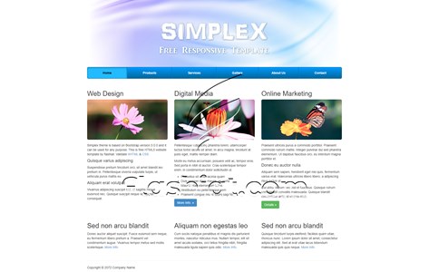 Simplex - Free HTML5 & CSS Template