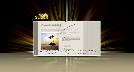 Single Slider - Free XHTML & CSS Template