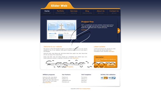 Slider - Free XHTML & CSS Template