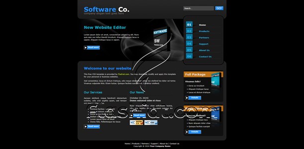 Software - Free XHTML & CSS Template