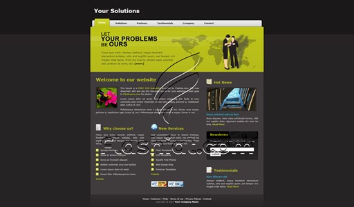 Solution - Free XHTML & CSS Template