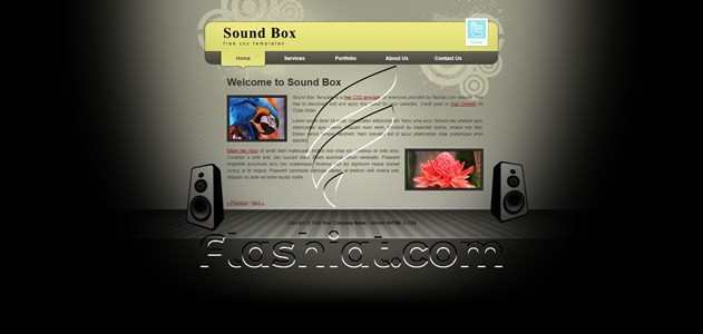 Sound Box - Free XHTML & CSS Template