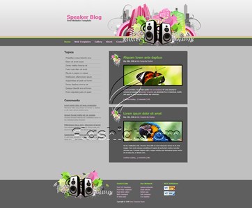 Speaker Blog - Free XHTML & CSS Template