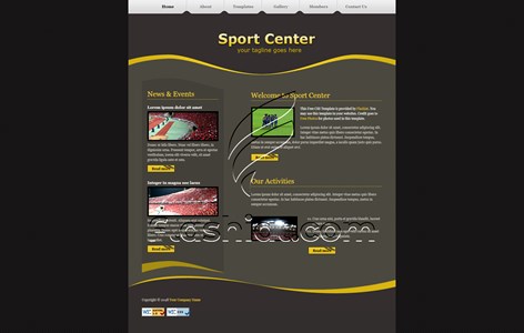 Sport Center - Free XHTML & CSS Template