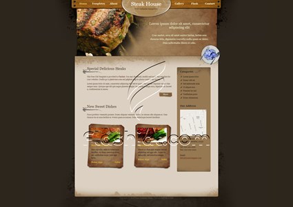 Steak - Free XHTML & CSS Template