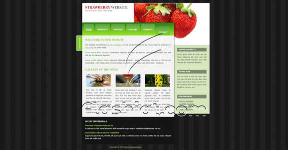 Strawberry - Free XHTML & CSS Template