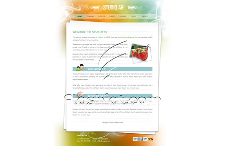 Studio - Free XHTML & CSS Template