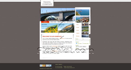 Travel 2 - Free XHTML & CSS Template